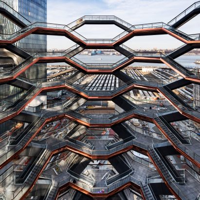 Interior view of The Vessel by Heatherwick Studio