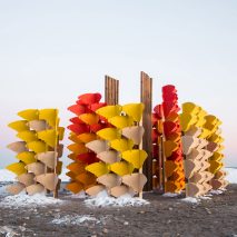 Forrest of Butterflies installation by Luis Enrique Hernandez for Toronto Winter Stations 2019