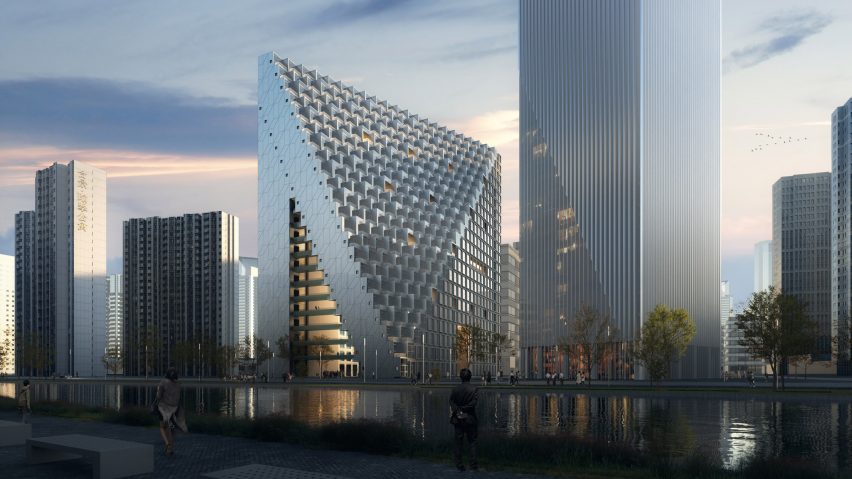 Visual of Xinhu Hangzhou Prism by OMA