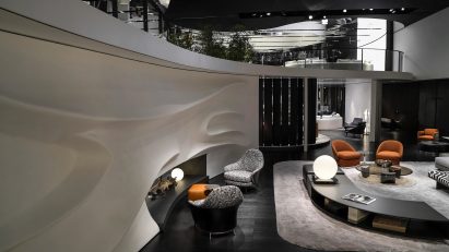 Minotti stand at Salone del Mobile 2019 in Milan