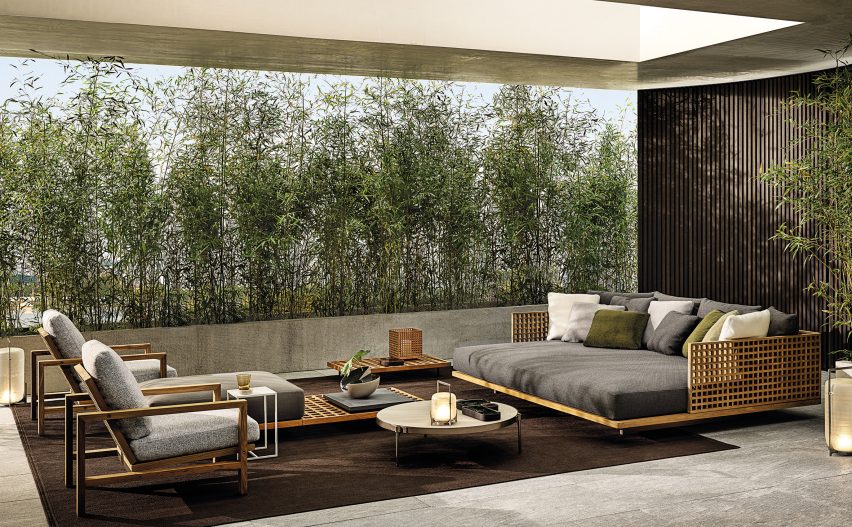 Quadrado outdoor furniture by Studio MK27 for Minotti