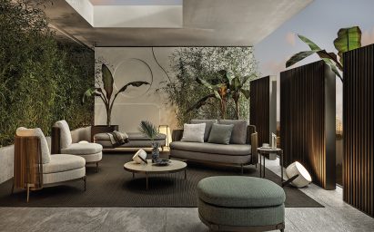 Tape Cord outdoor furniture by Nendo for Minotti