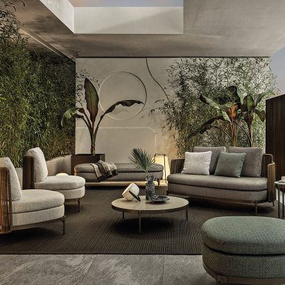 Tape Cord outdoor furniture by Nendo for Minotti