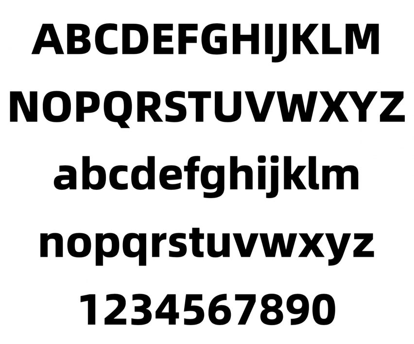 Alibaba Sans typeface bold