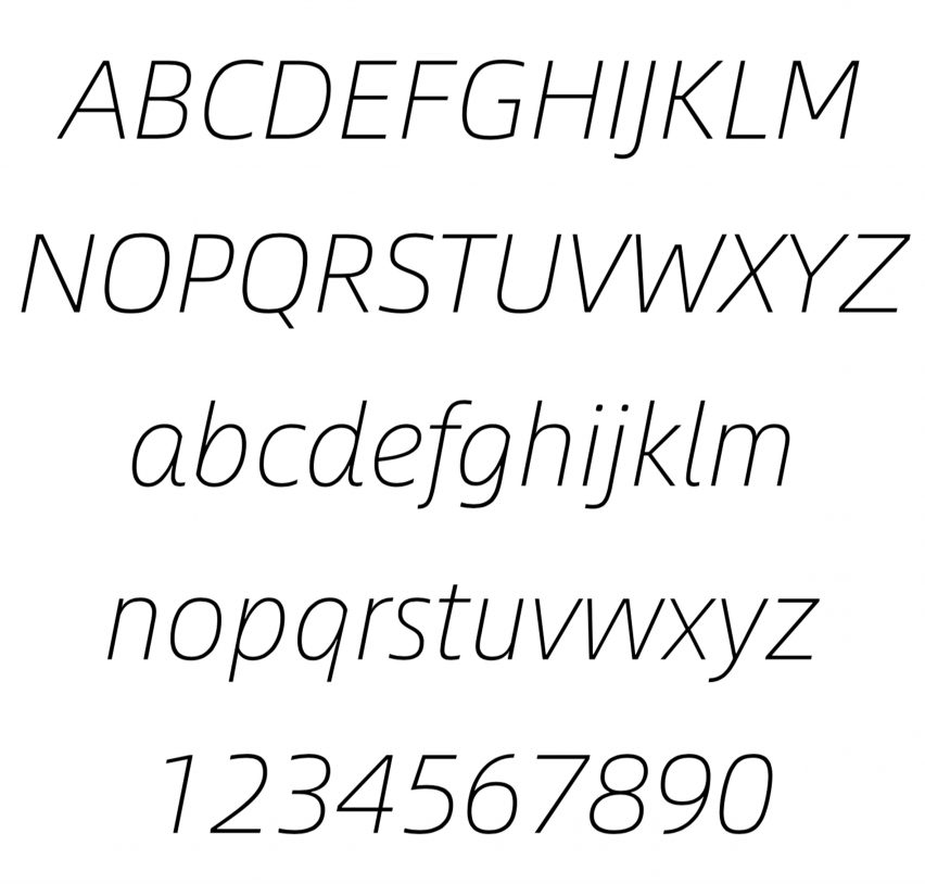 Alibaba Sans typeface italic
