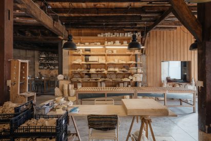 Old Ceramic Society of Coimbra, Portugal designed by Luisa Bebiano Arquitectos and Atelier do Corvo