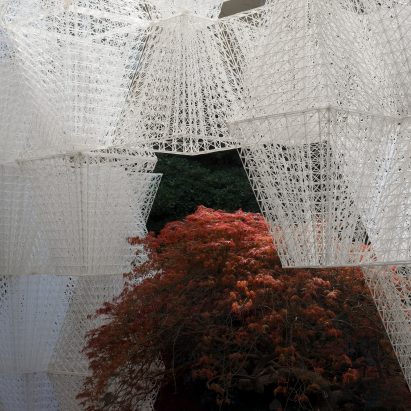 Arthur Mamou-Mani and COS create 3D-printed Conifera installation from 700 bioplastic bricks in Milanese palazzo