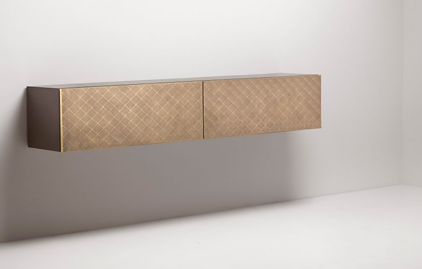 Tako console by Filippo Pisan for De Castelli