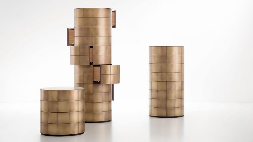 Pandora drawer unit by Martinelli Venezia Studio for De Castelli