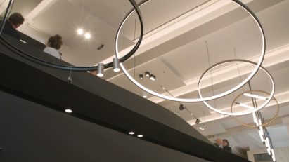 Delta Light's new Milan showroom is designed to educate clients on architectural lighting