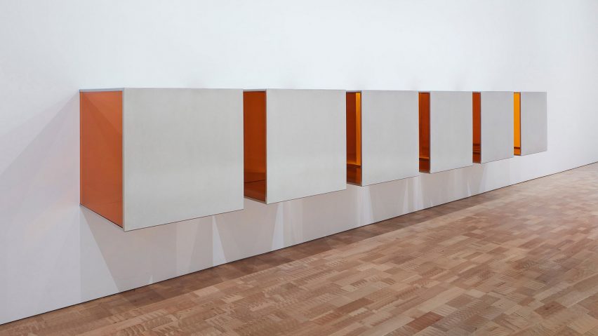 Donald Judd exhibition at MoMA