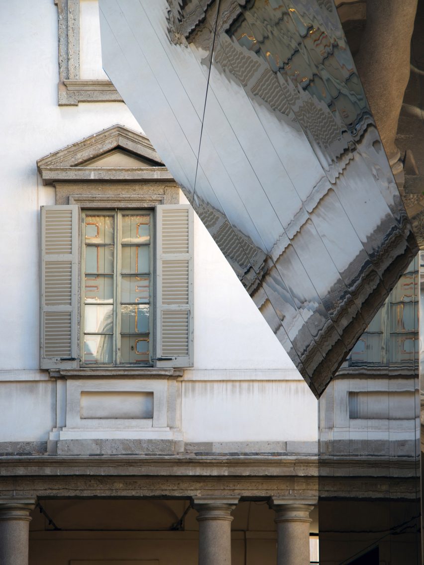 Echo Pavilion by Pezo von Ellrichshausen at Palazzo Litta in Milan