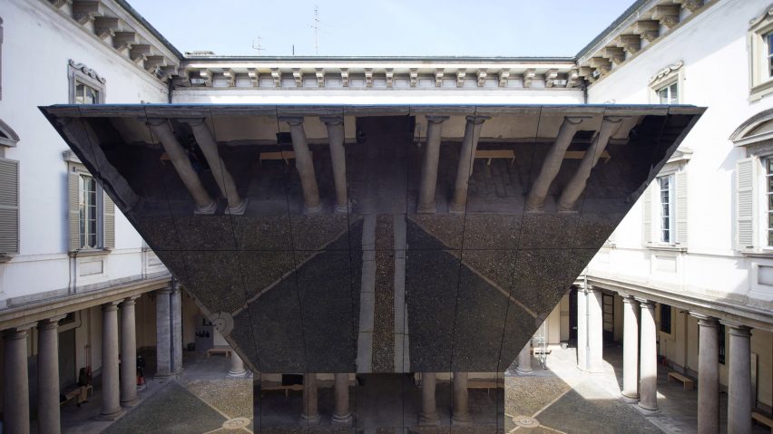 Echo Pavilion by Pezo von Ellrichshausen at Palazzo Litta in Milan