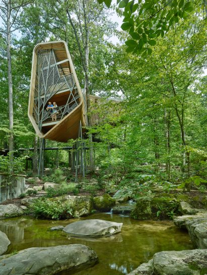 Evans Tree House in Garvan Woodland Gardens Arkansas by Modus Studio