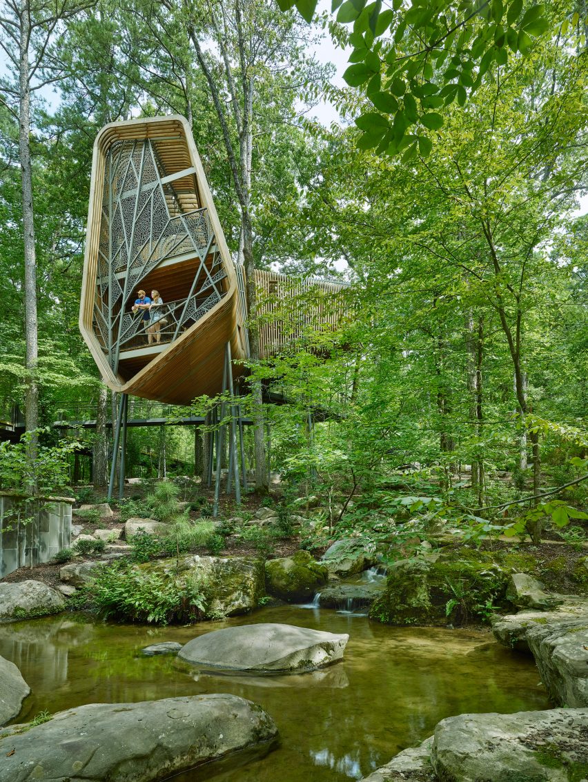 Evans Tree House in Garvan Woodland Gardens Arkansas by Modus Studio