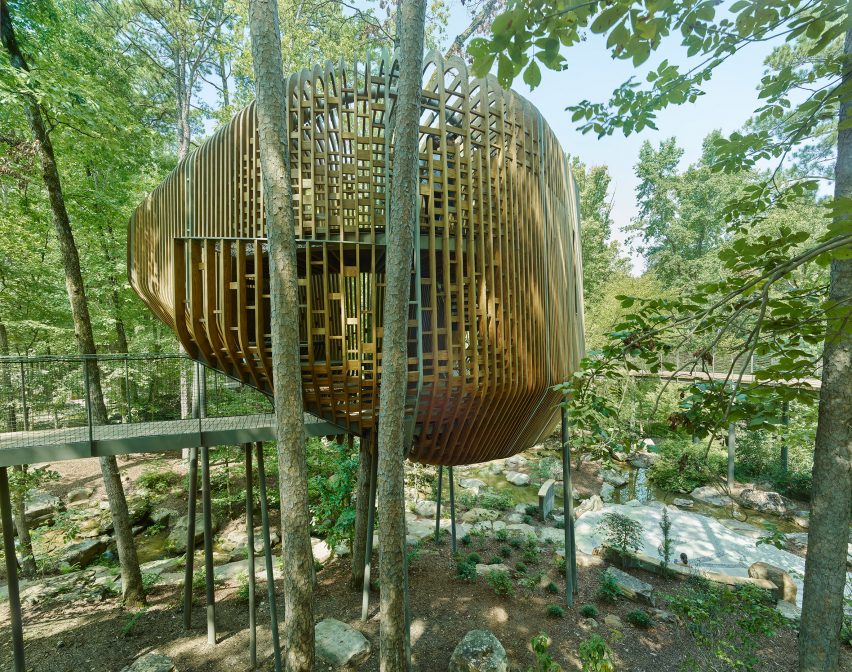 Evans Tree House in Garvan Woodland Gardens Arkansas by Modus Studio