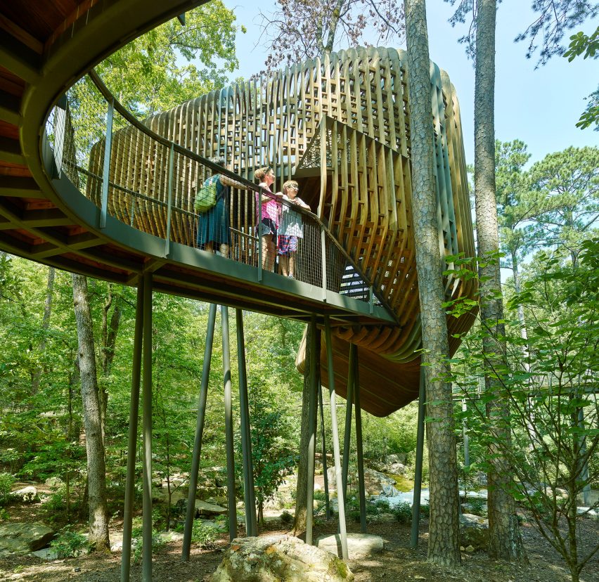 Evans Tree House in Garvan Woodland Gardens Arkansas by Modus Studio