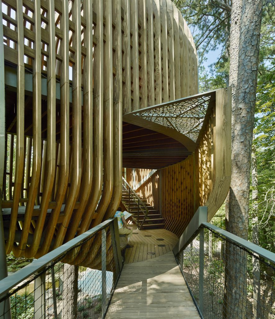 Evans Tree House in Garvan Woodland Gardens Arkansas by Modus Studio
