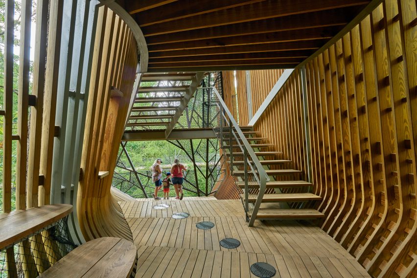 Evans Tree House in Garvan Woodland Gardens Arkansas by Modus Studio