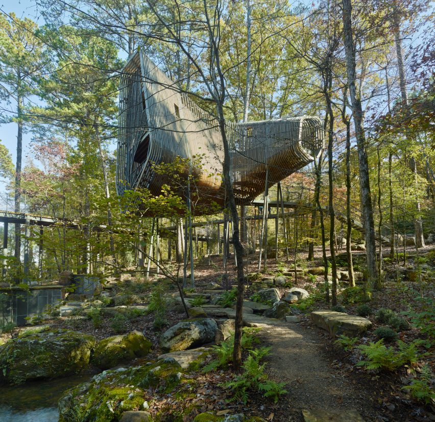 Evans Tree House in Garvan Woodland Gardens Arkansas by Modus Studio