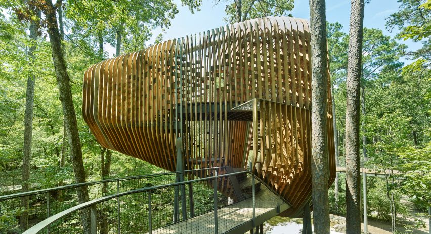 Evans Tree House in Garvan Woodland Gardens Arkansas by Modus Studio