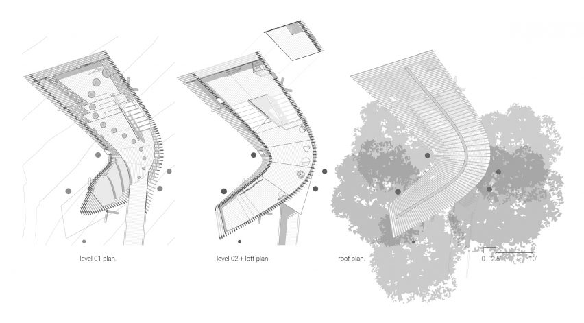 Evans Tree House in Garvan Woodland Gardens Arkansas by Modus Studio