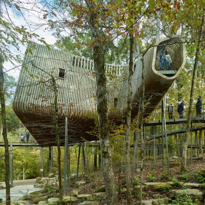 Evans Tree House in Garvan Woodland Gardens Arkansas by Modus Studio