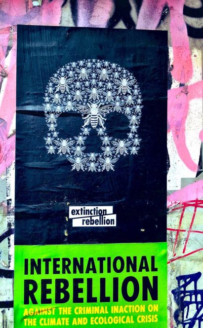 Extinction Rebellion uses graphic design to protest climate change