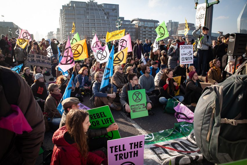 Extinction Rebellion uses graphic design to protest climate change