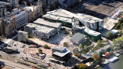 Foster + Partners re-designed Federation Square Apple Store cancelled