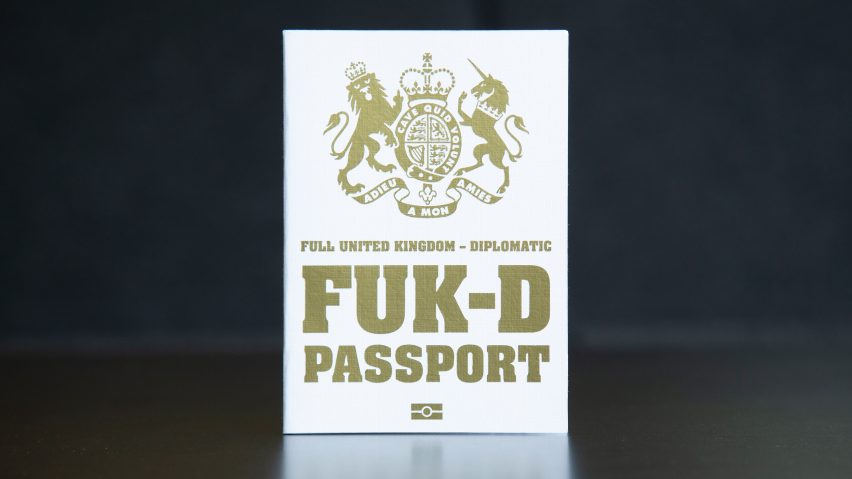 Mark Noad's FUK Brexit passport design "truly represents" the political situation
