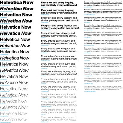 New Typeface Helvetica Now by Monotype