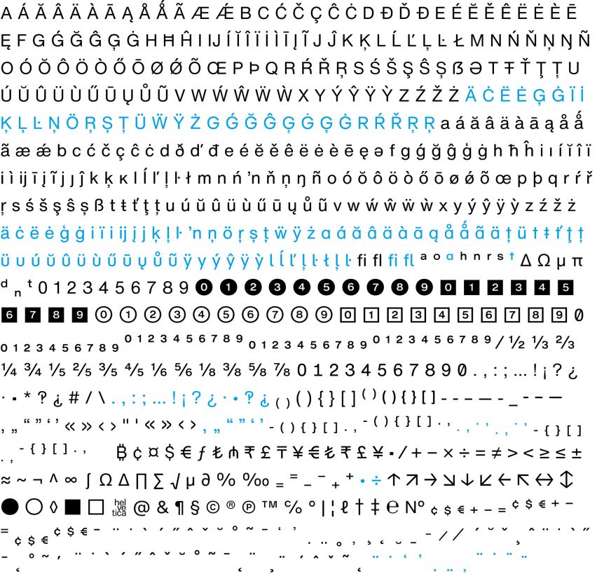 New Typeface Helvetica Now by Monotype