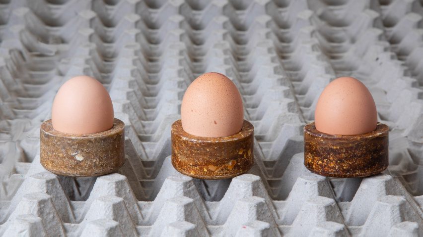 Basse Stittgen gives discarded eggs new life as bioplastic tableware