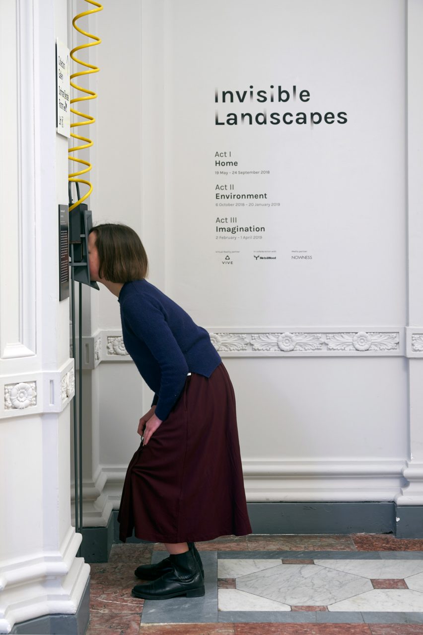 Invisible Landscapes installation at the Royal Academy of Arts
