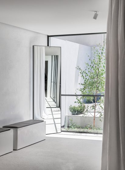 Interiors of Mariana Hardwick bridal boutique, designed by Adam Kane Architects