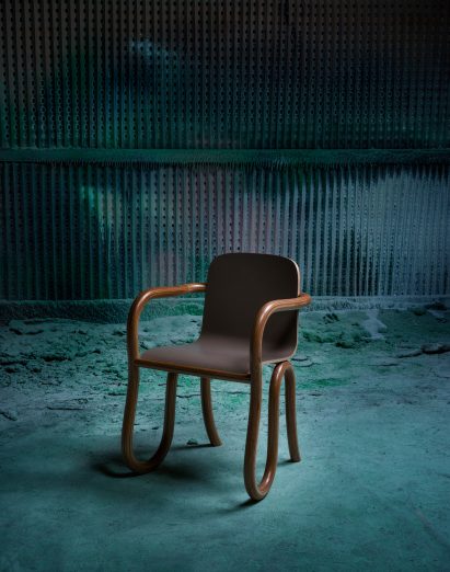 Matthew Day Jackson creates moon-inspired Formica to make furniture