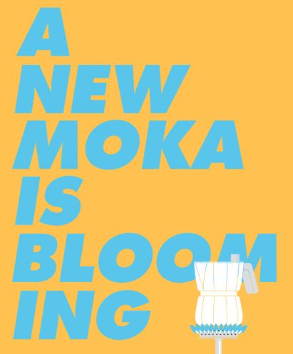 Moka coffee maker by David Chipperfield for Alessi graphic design