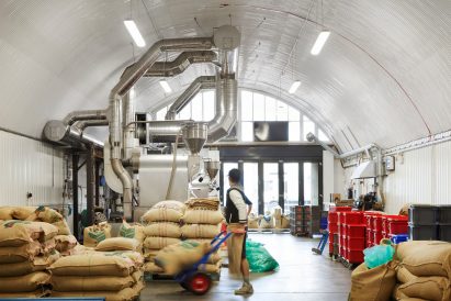 Interiors of Monmouth Coffee offices, designed by ID:SR
