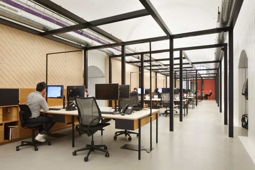 Interiors of Monmouth Coffee offices, designed by ID:SR
