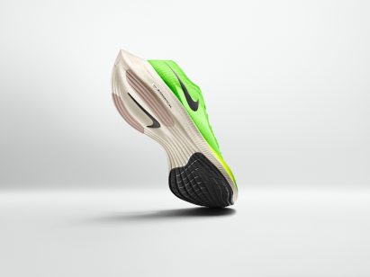 The Nike ZoomX Vaporfly NEXT% is an update of Nike's previous marathon-running trainer, the Nike Zoom Vaporfly 4%