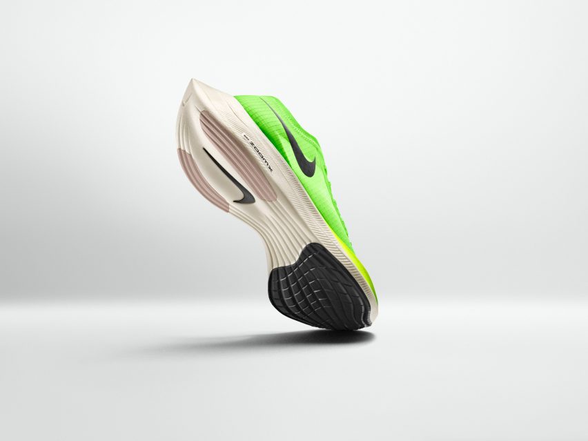 The Nike ZoomX Vaporfly NEXT% is an update of Nike's previous marathon-running trainer, the Nike Zoom Vaporfly 4%