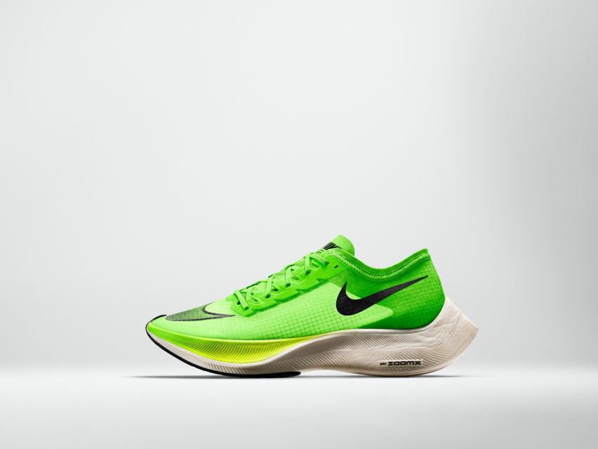 The Nike ZoomX Vaporfly NEXT% is an update of Nike's previous marathon-running trainer, the Nike Zoom Vaporfly 4%