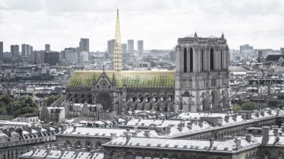 Notre-Dame Cathedral greenhouse roof by NAB Studio