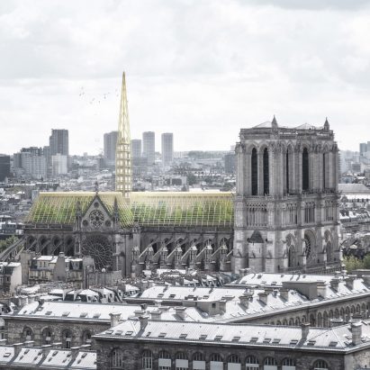 Notre-Dame Cathedral greenhouse roof by NAB Studio