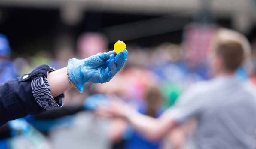 Ooho drinks capsules at London Marathon