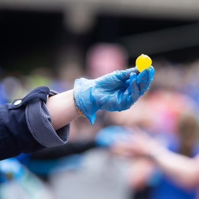 Ooho drinks capsules at London Marathon