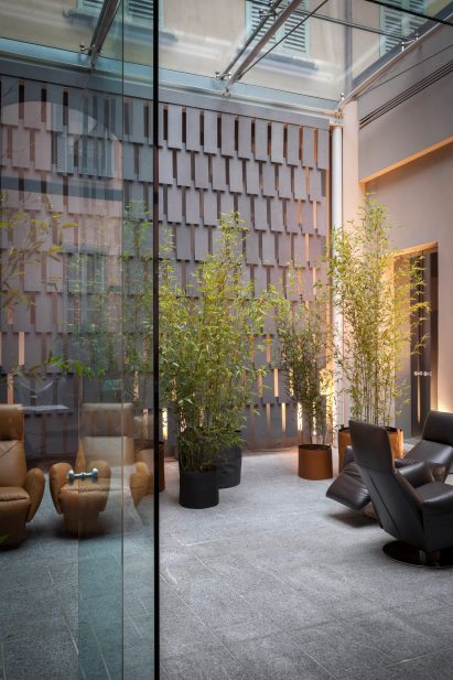 Michele De Lucchi takes over Poltrona Frau showroom for Milan Design Week