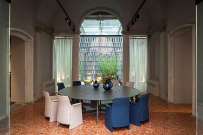 Michele De Lucchi takes over Poltrona Frau showroom for Milan Design Week