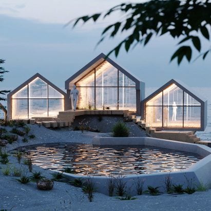 Rat Island private island boutique resort in New York City by Jendretzki Design